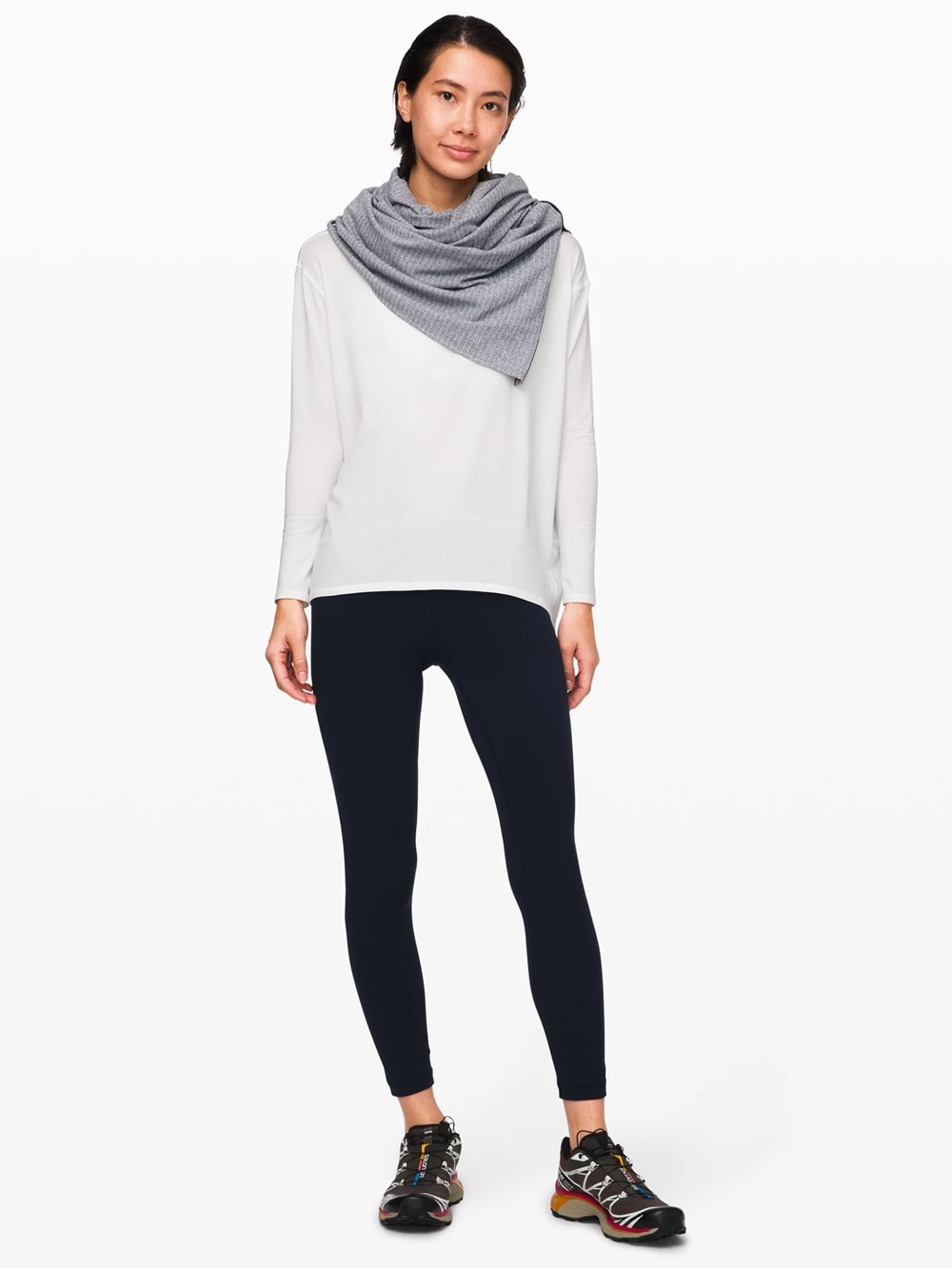 Vintage Lululemon Vinyasa Scarf in Grey one size